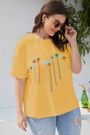 Tricou bumbac dama marimi mari 9908/9907
