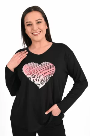 Bluza dama marimi mari Heart 1434-23