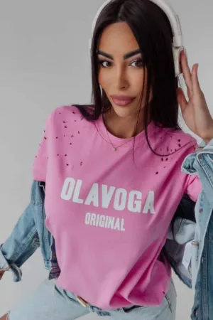 Tricou dama bumbac perforatii 1528-23