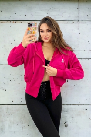 Hanorac dama cu gluga cu Barbie 1598