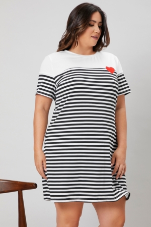 Rochie dama bumbac marimi mari 5084