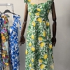 Rochie cu bretele si crapatura Lora (3)