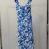 Rochie elastica cu cupe Ania alb albastru (4)