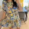 Set bluza cu fusta cu volane (7)