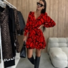 rochie scurta si imprimeu Koko (3)