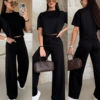 Compleu viscoza pantaloni si tricou Anabel IT7108 (1)