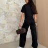 Compleu viscoza pantaloni si tricou Anabel IT7108 (43)