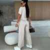 Compleu viscoza pantaloni si tricou Anabel IT7108 (47)