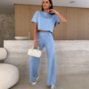 Compleu viscoza pantaloni si tricou Anabel IT7108 (62)