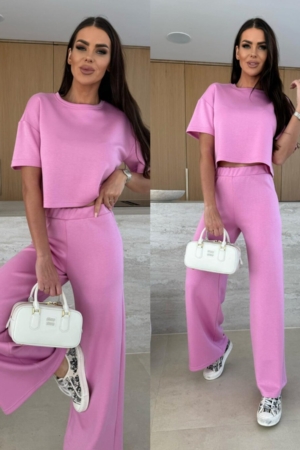 Compleu viscoza pantaloni si tricou Anabel IT7108