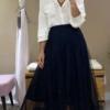 fusta midi tulle negru (1)